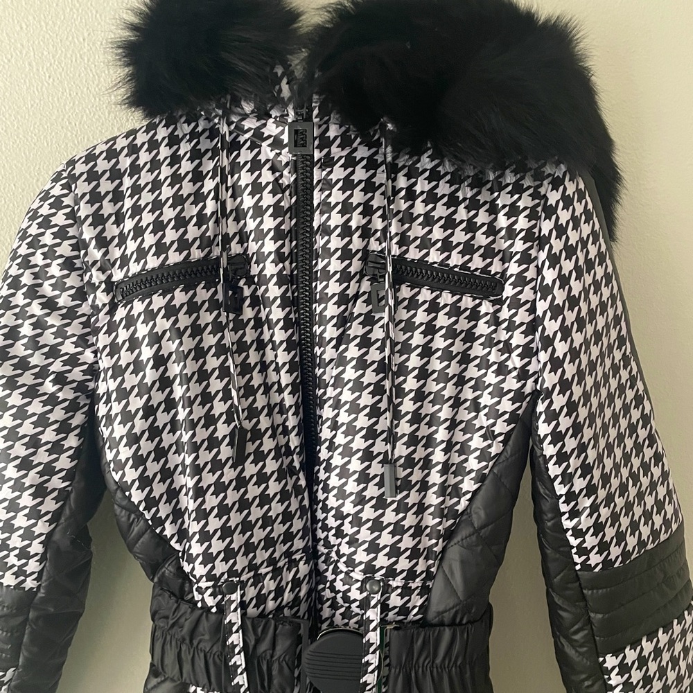 Brand new houndstooth snow ski snowboard suit XS